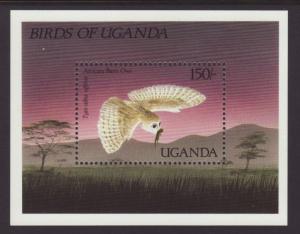 Uganda 577 Owl Souvenir Sheet MNH VF