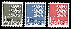 Denmark 1984, Definitives 3v, MNH