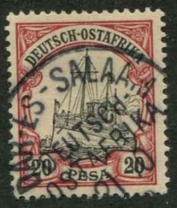 German East Africa SC# 16 Kaiser's Yacht 20pesa CDS