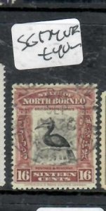 NORTH BORNEO  16C  BIRD   SG 174   VFU     P0814A H