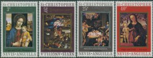 St Kitts-Nevis 1972 SG252-255 Christmas set MNH