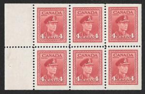 Canada #254A 4 cent King George 6, Pane Stamp mint OG NH SUPERB