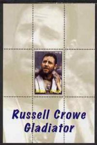 Angola 2000 Russell Crowe - Gladiator perf s/sheet #4 unm...