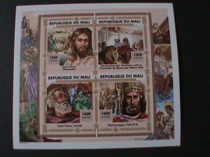 MALI- 2000-THE LIFE OF JESUS CRISTIMPERF MNH SHEET VF WE SHIP TO WORLDWIDE