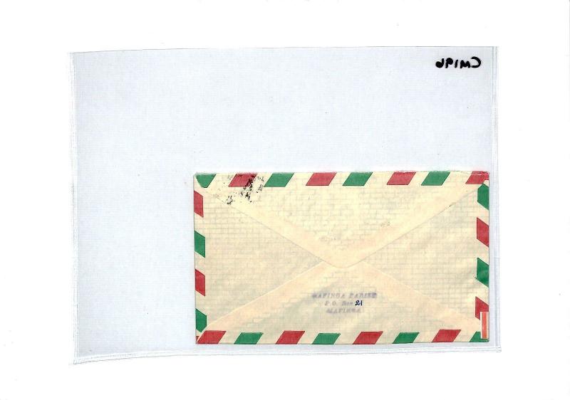 CM196 1988 *TANZANIA* Air Mail MIVA Missionary Cover 