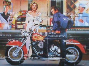 TURKMENISTAN STAMPS: MARILYN  MONROE MNH STAMPS FULL SHEET  MOST DEMAND.