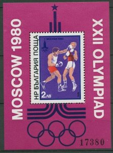 1979 Bulgaria 2859/B99 1980 Olympic Games in Moscow  9,00 €