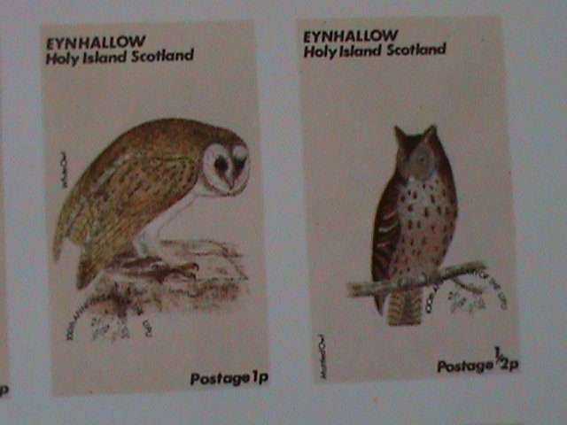 ​EYNHALLOW-LOVELY BIRDS- IMPERF-MNH S/S-VF EST $14-50% OFF PROMOTING PERIOD