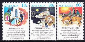 811-13 1981 Christmas MNH