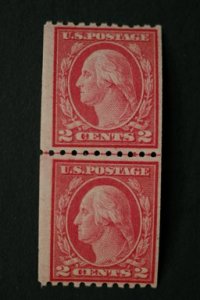 United States #488 Coil Line Pair Type III 1916 MNH