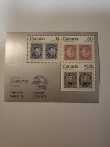 CANADA 1978 #756a CAPEX 78 SOUVENIR SHEET MNH  CV  $4.25