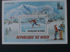 ​NIGER-1979- WINTER OLYMPIC GAMES- LAKE PLACID'79 CTO S/S VF-FANCY CANCEL