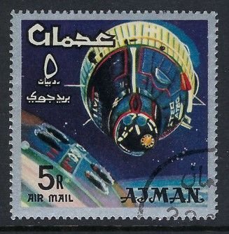 Ajman Mi #102: Space Research, 5r 1966 CTO