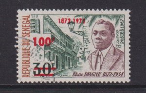 Senegal   #380   used   1972  Blaise Diagne surcharged