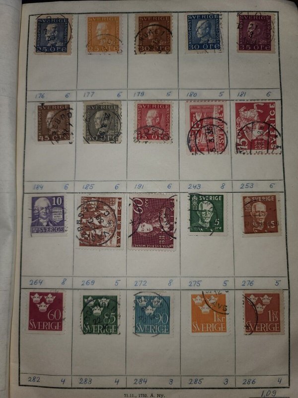 Dealer Stamp Approval Book Sweden, Switzerland, Turkey, UAR