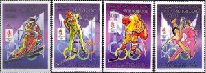 Mauritania 1990 MNH Stamps with error Scott 672-675 Sport Olympic Games Skiing