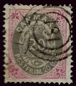 Denmark SC#31 Used VF SCV$32.50...Very Collectible!