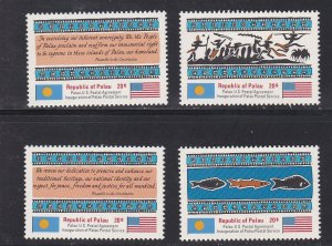 Palau # 1-4, Inauguaration of Postal System, Mint NH, 1/2 Cat.