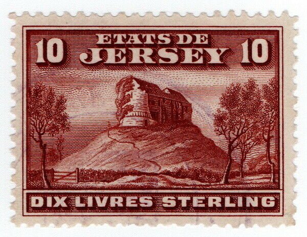 (I.B) Jersey Revenue : Duty Stamp £10 (1932)