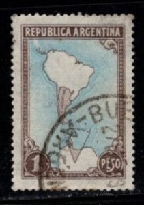 Argentina  - #594 Map  - Used