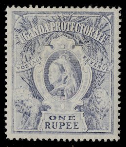 UGANDA QV SG90, 1r dull blue, M MINT. Cat £60.