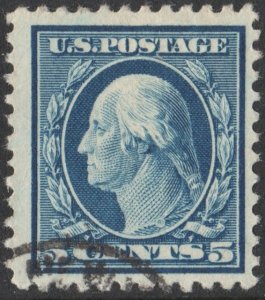 SC#504 5¢ Washington Single (1917) Used