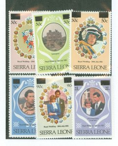 Sierra Leone #540-5 Mint (NH) Single (Complete Set)