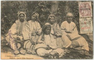 45008 - MOROCCO Morocco - POSTAL HISTORY - POSTCARD: ETHNIC Costumes 1912-