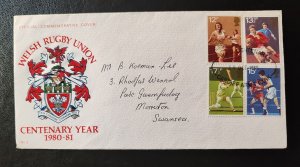 Wales. Official Commemorative Cover for the Welsh Rugby Union (WRU) ...
