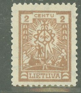 Lithuania #196 Unused Single
