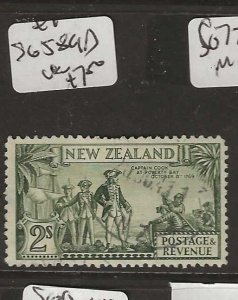 NEW ZEALAND CAPT COOK 2/- SG 589B      VFU       P0919B H