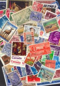 World - over 100 stamps - all different