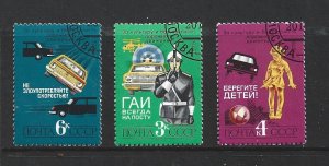 RUSSIA - 1979 TRAFFIC SAFETY - SCOTT 4796 TO 4798 - USED