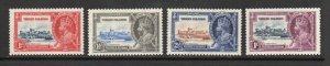 British Virgin Islands - Sc# 103 - 106 MH (rem) / Silver Jubilee    -    1123358