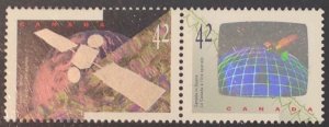 CANADA 1992 SPACE PROGRAMME SG1514/5 MNH