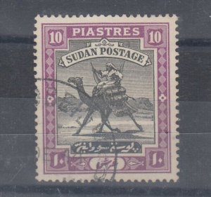 Sudan 1898 10 Piastres SG17 VFU J8820