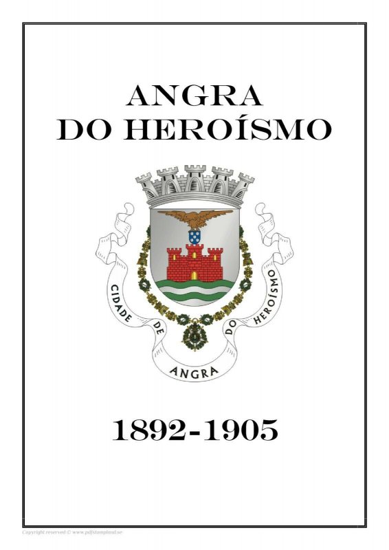 Portugal Angra do Heroísmo 1892-1905 PDF(DIGITAL) STAMP ALBUM PAGES