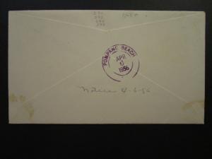 Iceland SC# 290, 292, 294, 295 on 1956 FDC - Z4657