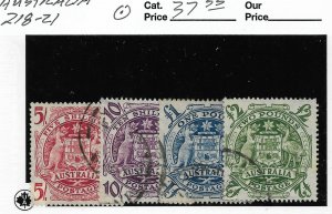 Australia 1949-50, Complete set, Scott # 218-221,VF-XF USED (RN-8)