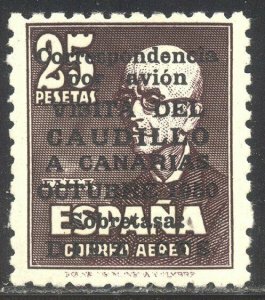 SPAIN #CB18 SCARCE Mint NH w/ Cert - 1950 Franco Visit Ovpt