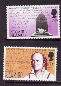 Pitcairn Is.-Sc#182-3- id9- unused NH set-John Adams-1979-
