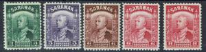 SARAWAK 1934 RAJA VYNER BROOKE RANGE TO 8C