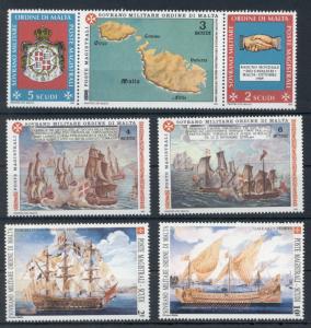 Ships Navigation Flags Maps Transport Sovereign Order of Malta 13 MNH stamps set