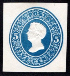 Scott U177, 5c, blue, Mint, Cut Square Envelope, Taylor, USA BOB