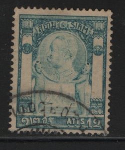 THAILAND, 102, USED, 1905-08, KING TYPE