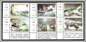 Jersey #330-335 Rescue Scenes MNH