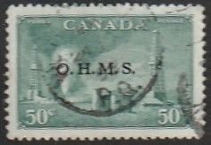 1950 Canada Official   Sc# O11   FVF Used
