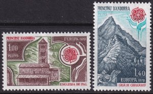 Andorra French 1978 Sc 262-3 set MNH**