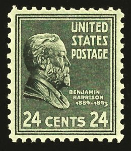 828 Prexie Ben Harrison XF-Sup 95 Mint OGnh stamp