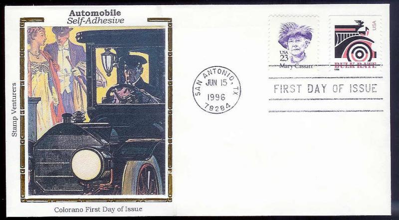 UNITED STATES FDC 10¢ Automobile Bulk Rate 1996 Colorano